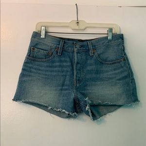 100% Cotton Levi’s 501 Denim Shorts 27”